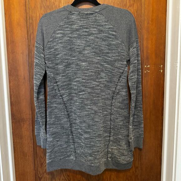 EUC Maurice's Grey Lace Up Tunic Sweater Small - Picture 5 of 9